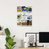 Modern Overlap Grid Vision Board Poster (Bureau à domicile)