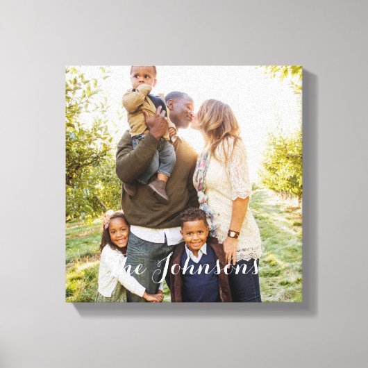 Modern Overlay Custom Photo Canvas (Voorkant)