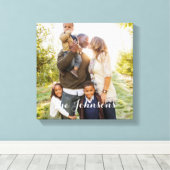 Modern Overlay Custom Photo Canvas (Insitu (Houten vloer))