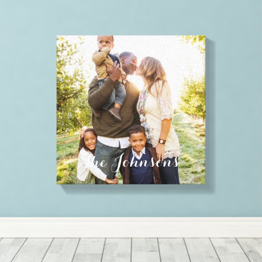 Modern Overlay Custom Photo Canvas (Insitu (Houten vloer))