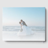 Modern overlay Front & Back Photo Wedding Gastenboek (Achterkant)