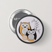 Modern Owls Button (Voorkant /achterkant)