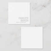 Modern Own Name Trendy Minimalist Plain  Notitiekaartje (Voorkant / Achterkant)