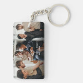 Modern Paar 3 Fotocollage Beste Paar Ooit Sleutelhanger (achterkant)