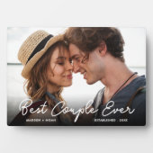 Modern paar liefde foto beste paar ooit script fotoplaat (voorkant)