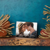 Modern paar liefde foto beste paar ooit script fotoplaat (Zijkant)