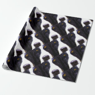 modern paars Bernese Mountain Dog Cadeaupapier