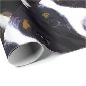 modern paars Bernese Mountain Dog Cadeaupapier (Rol Hoek)