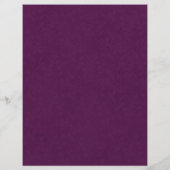 Modern Paars Botanical Wedding Cocktail Menu (Achterkant)