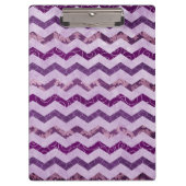 Modern Paars Chevron Pattern Klembord (Voorkant)