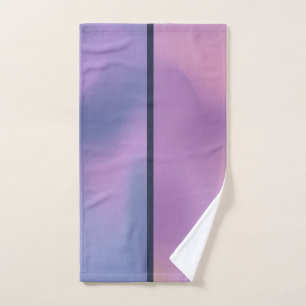 Modern Paars en roze draaiend abstract ontwerp Bad Handdoek