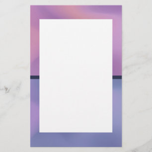 Modern Paars en roze draaiend abstract ontwerp Briefpapier