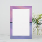 Modern Paars en roze draaiend abstract ontwerp Briefpapier (Staand voorkant)