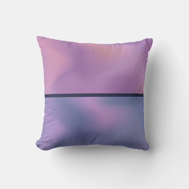 Modern Paars en roze draaiend abstract ontwerp Kussen (Voorkant)