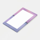 Modern Paars en roze draaiend abstract ontwerp Post-it® Notes (Schuin)