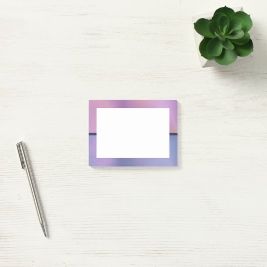 Modern Paars en roze draaiend abstract ontwerp Post-it® Notes (Kantoor)