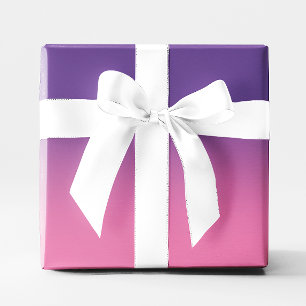 Modern Paars en Roze Ombre Cadeaupapier