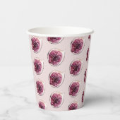 Modern Paars Fig Pattern & You are Figgin' Geweldi Papieren Bekers (Achterkant)