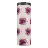 Modern Paars Fig Pattern & You are Figgin' Geweldi Thermosbeker (Achterkant)