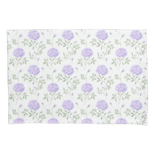 Modern Paars Floral Pattern Kussensloop