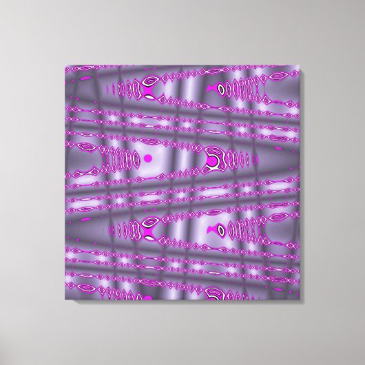 Modern Paars opgerold oproze golflengte Canvas Afdruk (Voorkant)