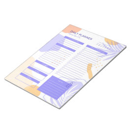 Modern Paars-Peach Daily Planner Notitieblok