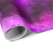Modern Paars Roze Abstract Geometrisch Cadeaupapier (Rol Hoek)