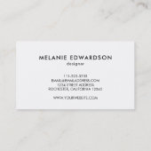 Modern paarse amethist edelsteen geode mineraal visitekaartje (Achterkant)