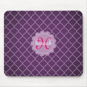 Modern Paarse Bristol Tiles Personalized Trendy Muismat