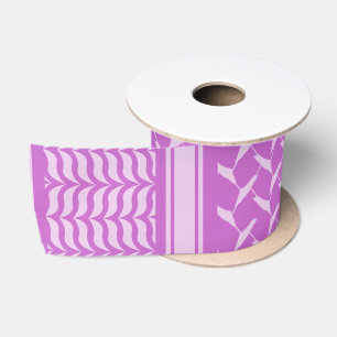 Modern Paarse Gradiënt Keffiyeh Patroon Lint