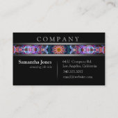 Modern Paarse Lotus Visitekaartje (Achterkant)