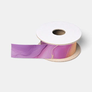 Modern Paarse roze en goud- Lint