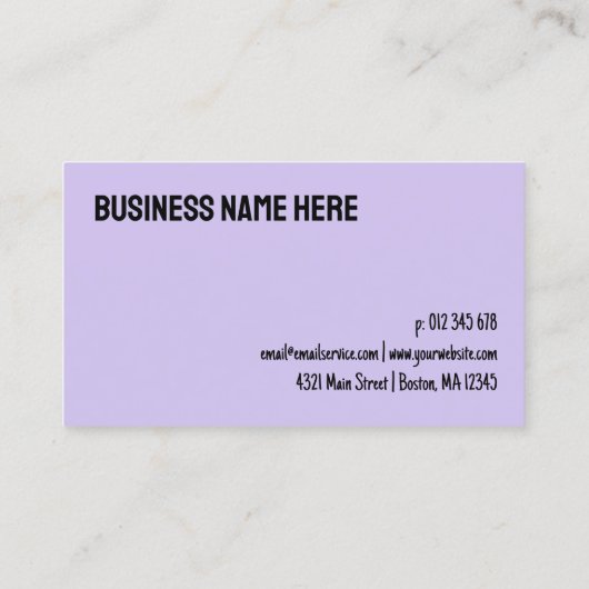 Modern Paarse Ten Visits Loyalty Punch Kaart (Achterkant)