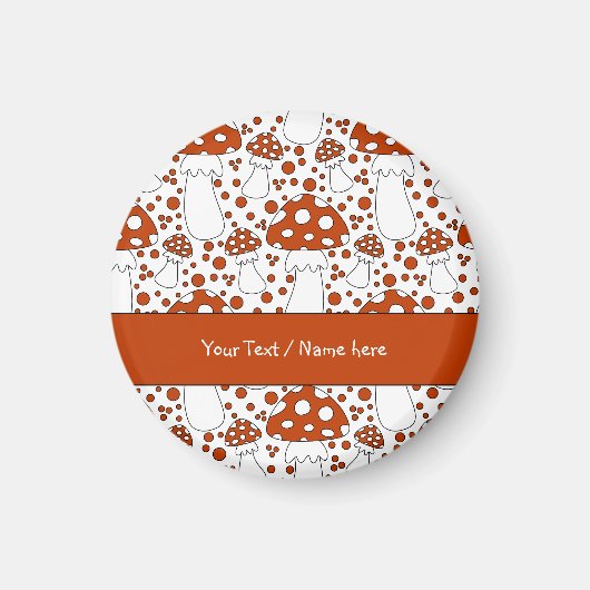 Modern paddenstoelontwerp magneet (Voorkant)