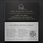 Modern Painting Services QR Code Visitekaartje