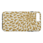 Modern Paisley Flower in Gold and White Case-Mate iPhone Case (Achterkant (Horizontaal))