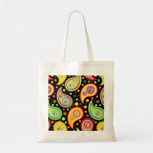Modern Paisley Patroon - Diamond Studs Tote Bag (Voorkant)