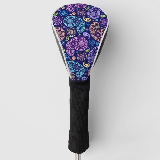 Modern Paisley Pattern Golfheadcover (Voorkant)