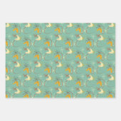 Modern pakpapier uit het midden van de eeuw - Retr Inpakpapier Vel (Voorkant)