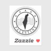 Modern Palestine Stamp Sticker (Vel)
