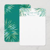 MODERN PALM LEAF LOGO botanische levensvormen groe (Voorkant / Achterkant)