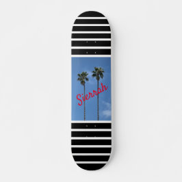 Modern Palm Trees Skateboard