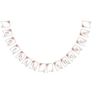 Modern Pampas Grass Tan Vrijgezellenfeest Vlaggetjes