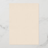 Modern Pancakes Rehearsal Brunch Roos Gold Folie Uitnodiging (Achterkant)