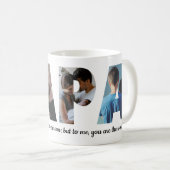 Modern PAPA 4 Fotocollage Happy Vaderdag Koffiemok (Voorkant rechts)