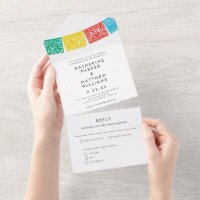 Modern Papel Picado Wedding Banner