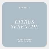 Modern parfumlabel elegant product sticker (Voorkant)