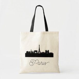 Modern Parijs, Frankrijk Stad   gestileerde skylin Tote Bag