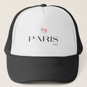 Modern PARIS Design met Rode Hart Trucker Pet