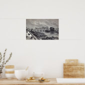 Modern Paris: The Pont Neuf, 1845 Poster (Keuken)